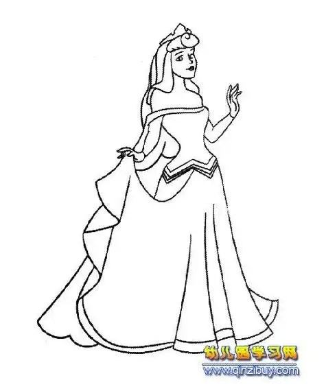 魔力公主简笔画
