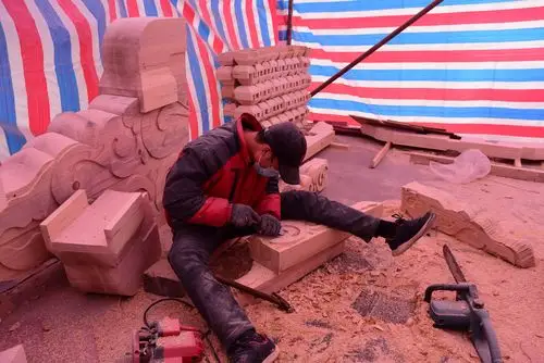 行走在徐州市倒马井文化街区,参观倒马井仿古建筑,见证匠人杰作