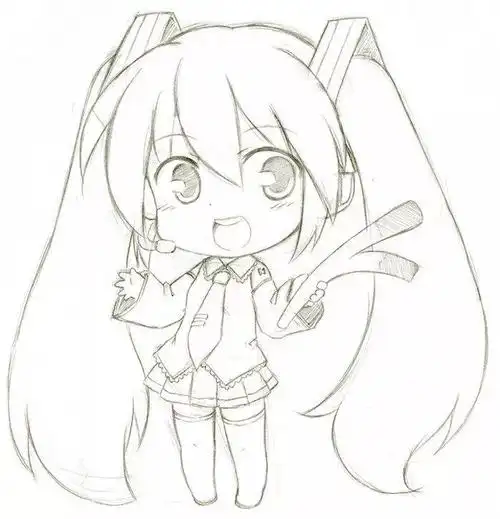 q版教程二次元动漫人物简笔画图片