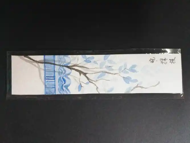不打稿水彩古风书签