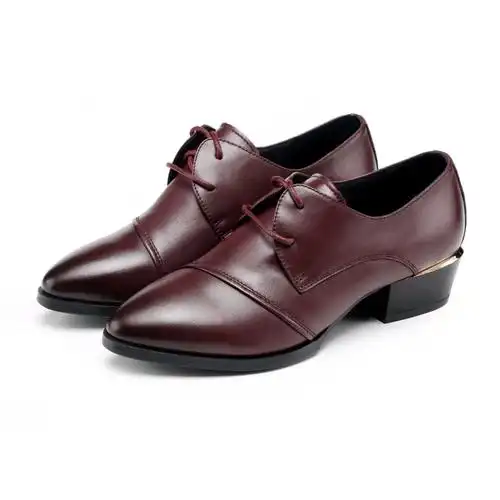 红蜻蜓女鞋春季正品系带休闲平底舒适牛皮女皮鞋