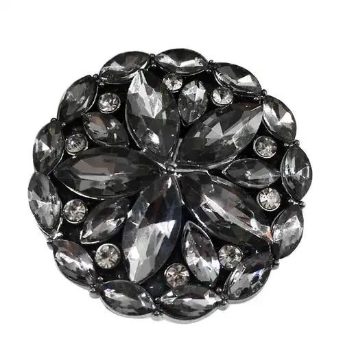 40mm高档奢华马眼宝石纽扣貂皮大衣皮草装饰纽扣领扣羊绒大衣扣