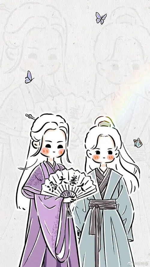 所以有些是随意搭配的山河令|周子舒|温客行|壁纸|头像|手绘分享