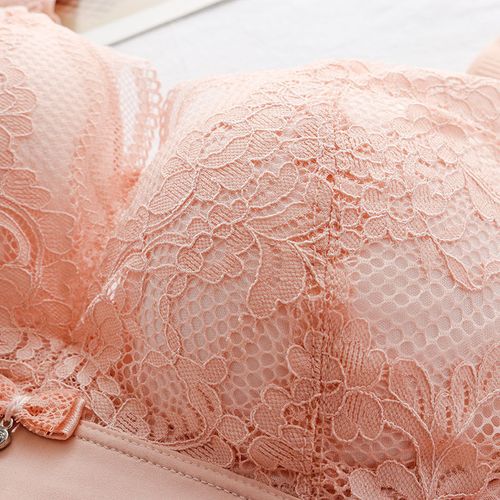 中年女士中厚杯无钢圈调整型真丝四排扣美背文胸深v聚拢丰满内衣