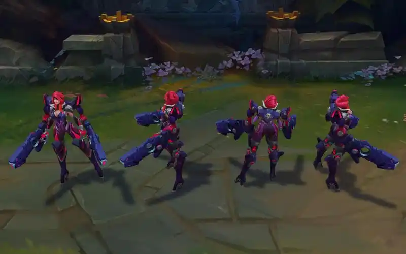 lol厄运小姐武装战姬t2皮肤所有造型一览,可变换四种不同造型!