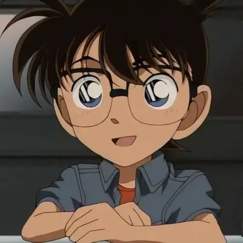 自截的圆脸柯南太可爱啦