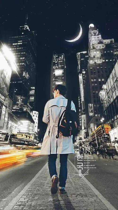 尽在举手投足之间 最美背影@胡歌