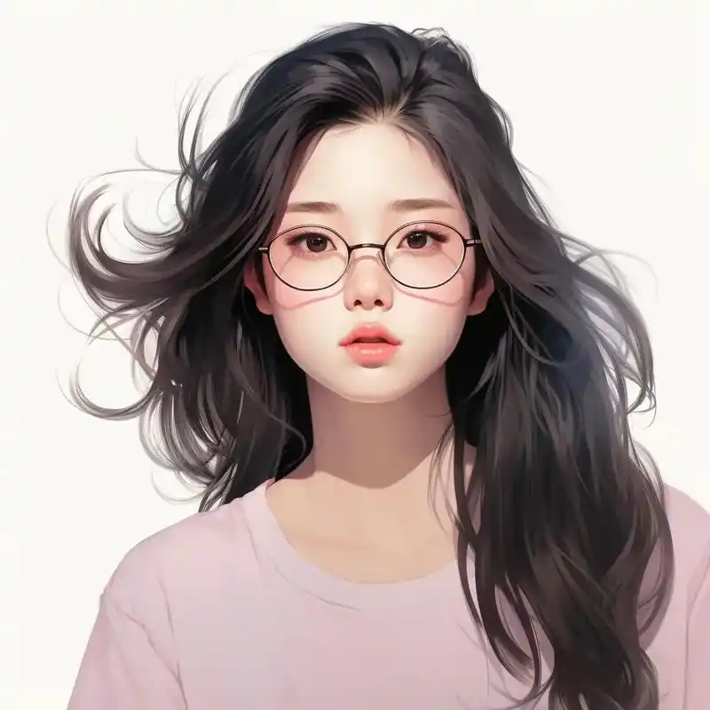 青春气质型眼镜美女头像.气质文艺女生头像#女生头像 #女生头 - 抖音