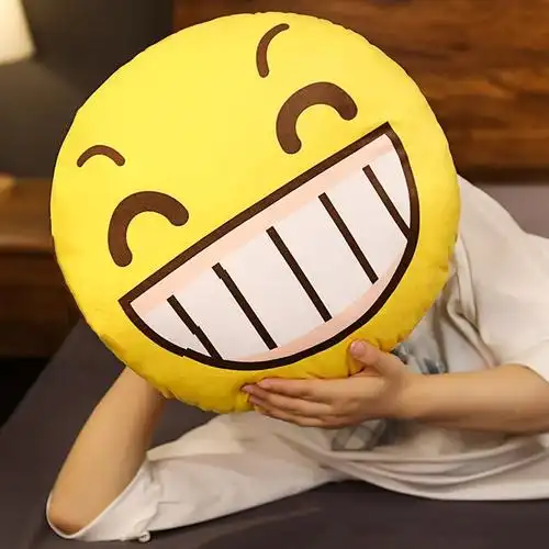 表情抱枕表情包枕头毛绒玩具笑脸狗头娃娃聊天抖音搞笑emoji优惠券