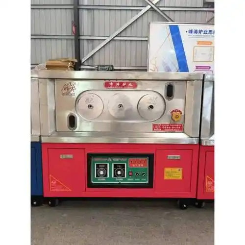 三孔烧饼炉:能烤200个饼 / 小时drc-3a型:电,燃气都可以使用drc-3c型
