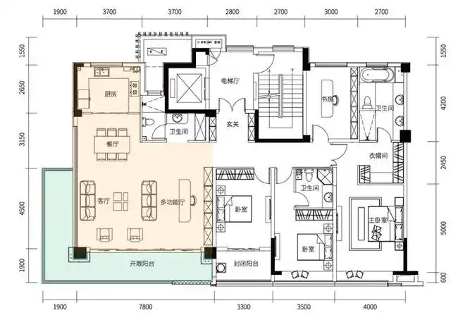 龙湖,绿城的大平层豪宅,一层一户,够震撼!|户型|别墅|奢阔_网易订阅