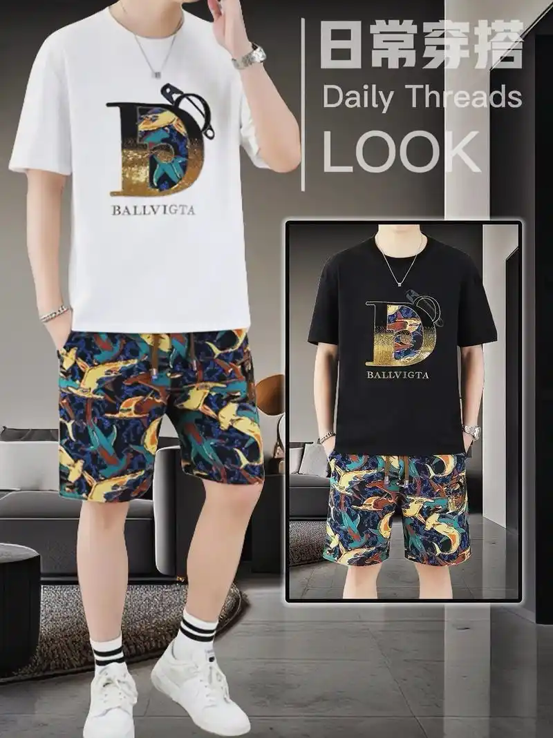 夏季潮流 t 恤圆领短袖搭配短裤,这简直就是酷盖必备的两件套呀99