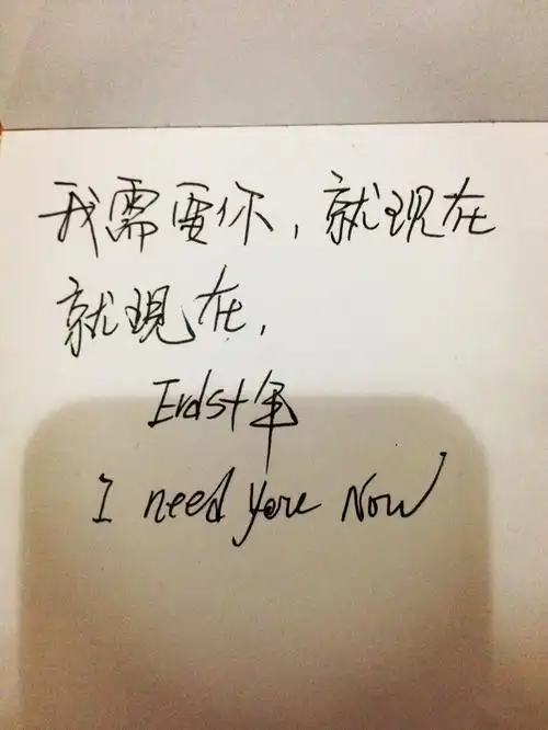 我需要你,就现在,erds十年