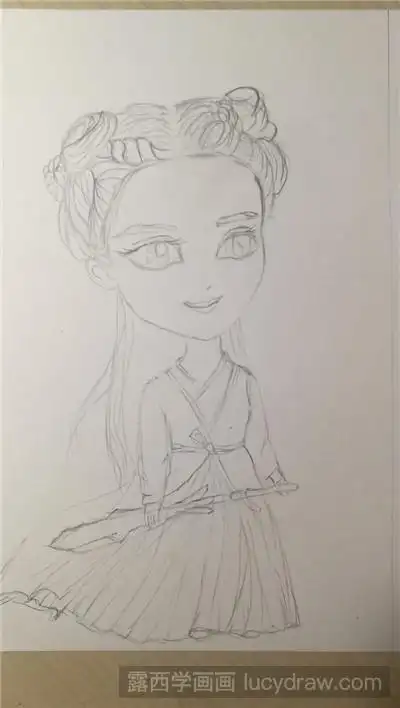 漫画教程:教你画q版花千骨 - 学院 - 摸鱼网 - ∑(っ°Д°;)っ 让