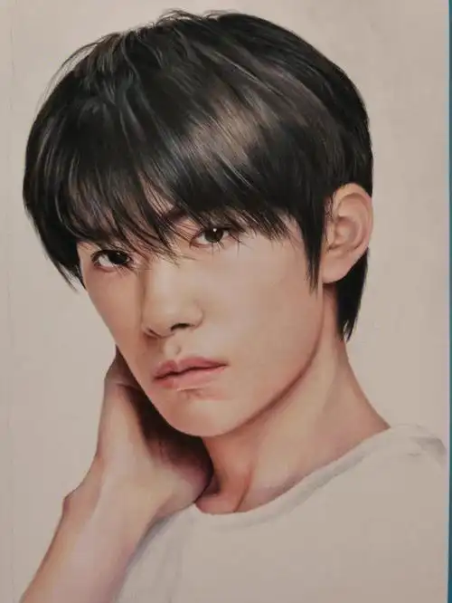 彩铅手绘易烊千玺