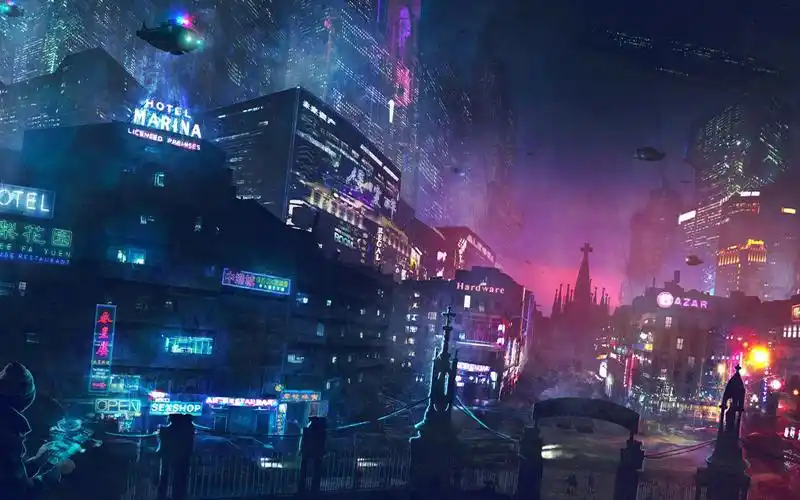 12款超精美炫酷的赛博朋克壁纸繁星落城漫若浮光
