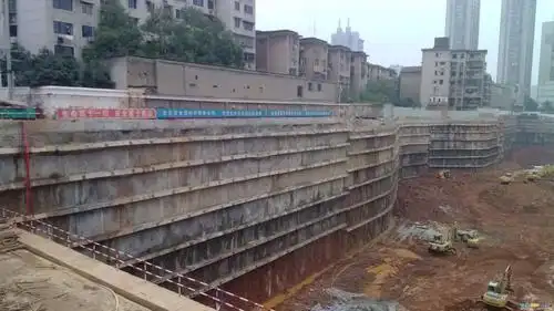 桩锚支护深基坑