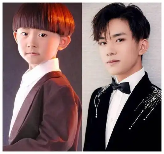 易烊千玺的成长对比图,一晃眼马上就是20岁的玺哥了