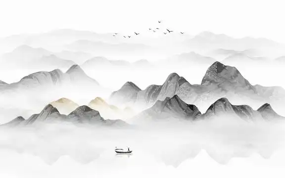 水墨山水画图片