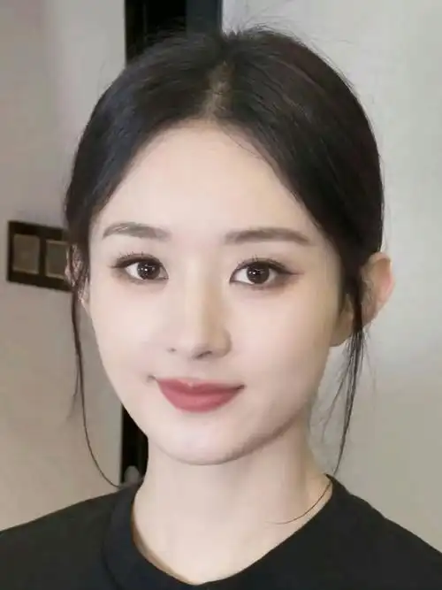 赵丽颖的面部折叠度#赵丽颖的面部折叠度好牛,脸型流畅 五官端正