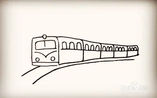 怎么画火车的简笔画