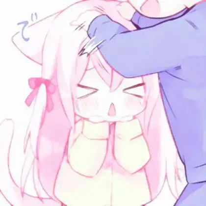 可爱男生摸头杀真爱动漫情头图片_情侣动漫头像_头像屋