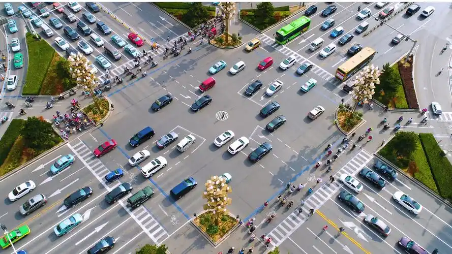 【原创】繁忙的城市十字路口(延时)