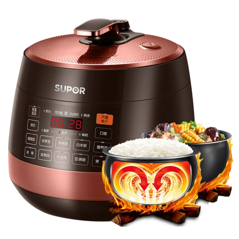 苏泊尔电压力锅5l家用多功能饭煲大容量电高压锅官方3-4正品5-6人