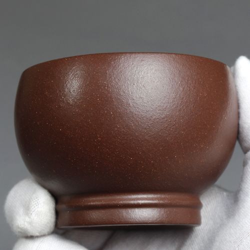 宜兴紫砂杯品茗杯名家陈富才手工主人杯原矿底槽清单杯精品茶杯