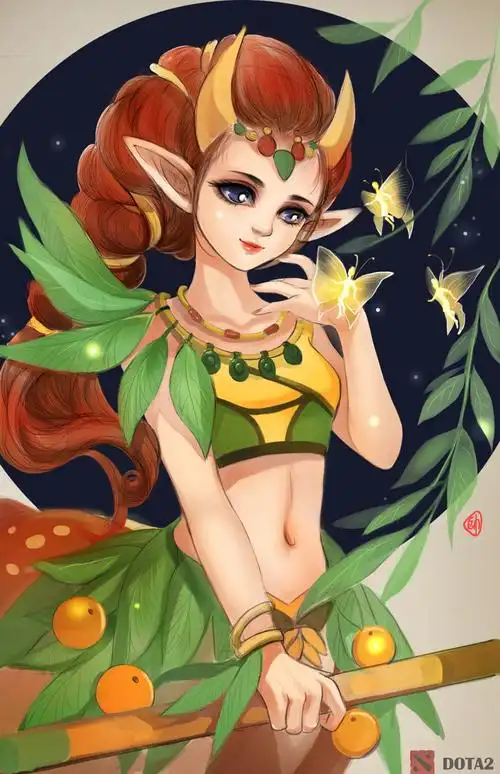 魅惑魔女 dota2玩家小鹿涂鸦鉴赏