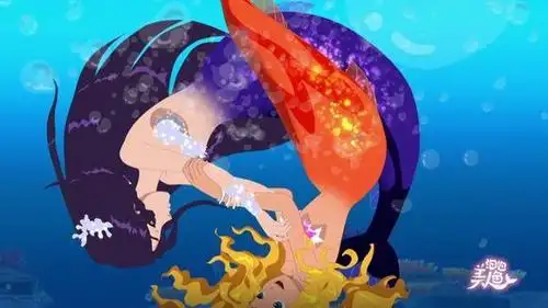 泡泡美人鱼 | 三个美人鱼水下开心舞蹈,高难度动作真的好美啊