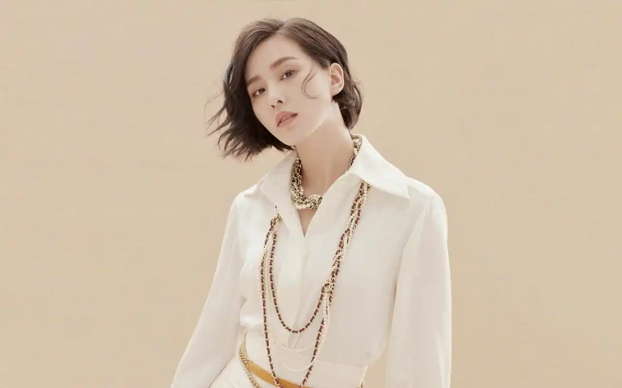 刘诗诗短发时尚魅力图片桌面壁纸