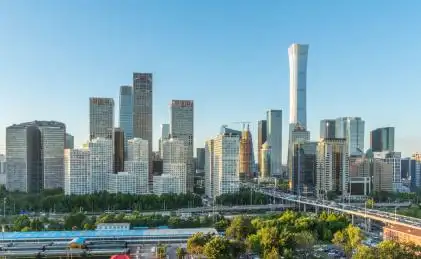 中国北京商务中心区现代建筑