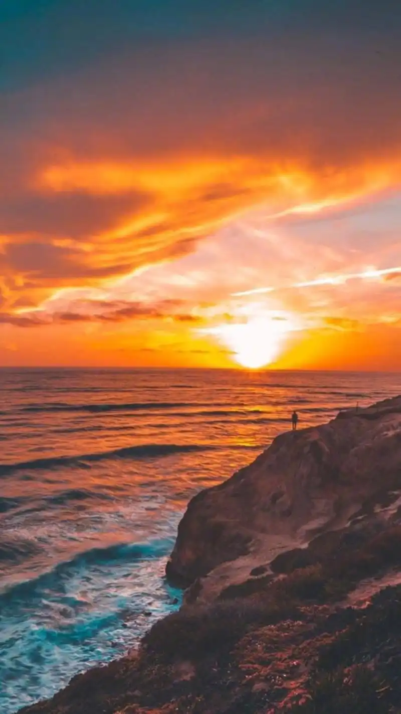 唯美夕阳景观高清图片手机壁纸