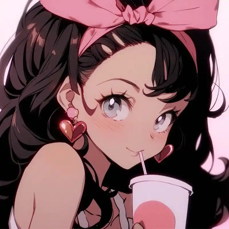 旧漫头像|甜妹头像|pink96 甜系复古旧漫女生头像 谁能拒绝甜妹呢