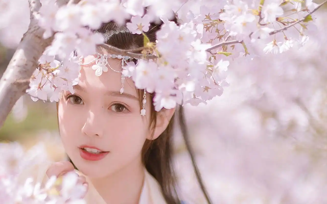 古风美女仙气唯美写真桌面壁纸