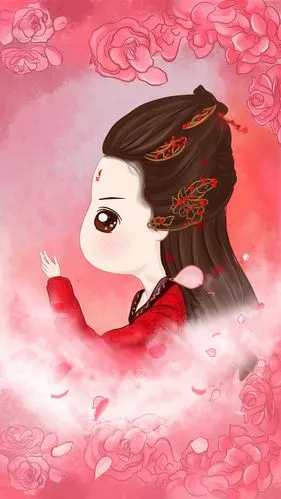 小薇的世界光 插画 壁纸 花千骨