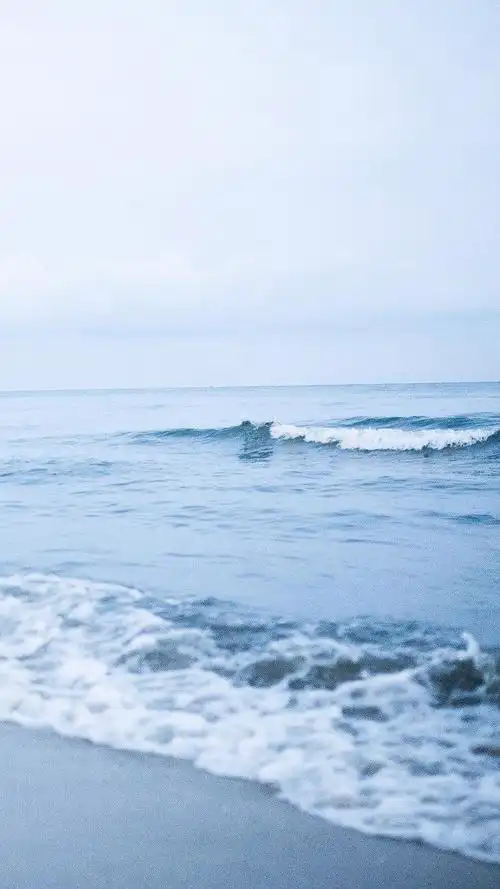 小清新蓝色大海手机壁纸图片