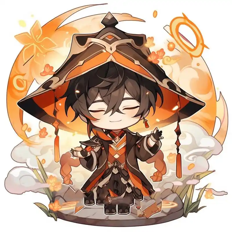 原神头像 | q版·钟离(00) 旅行者,要一起去吃饭吗?我请