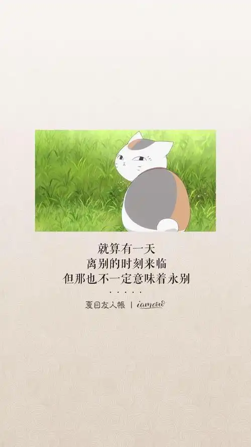壁纸,夏目友人帐治愈语录