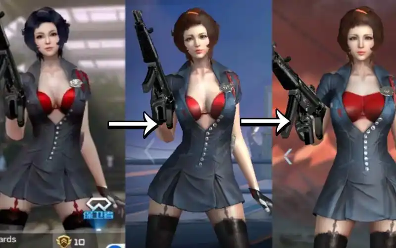 cf手游的灵狐者老角色变化太大了(保卫者)