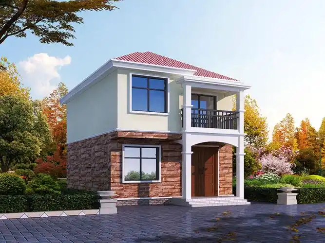 超级实用小户型100㎡以内二层欧式别墅设计