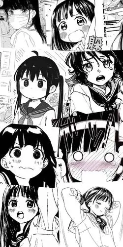 黑白动漫壁纸黑白漫画风拼接动漫壁纸