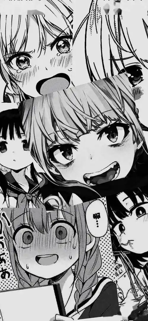 黑白动漫壁纸黑白漫画风拼接动漫壁纸