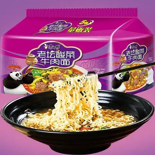 康师傅老坛酸菜牛肉面114g5