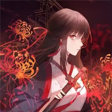 彼岸花闺蜜头像古风一左一右图片