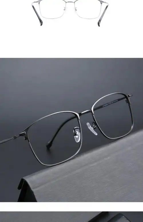 近视眼镜男全框超轻纯钛眼镜架复古成品有度数防蓝光辐射眼镜框潮