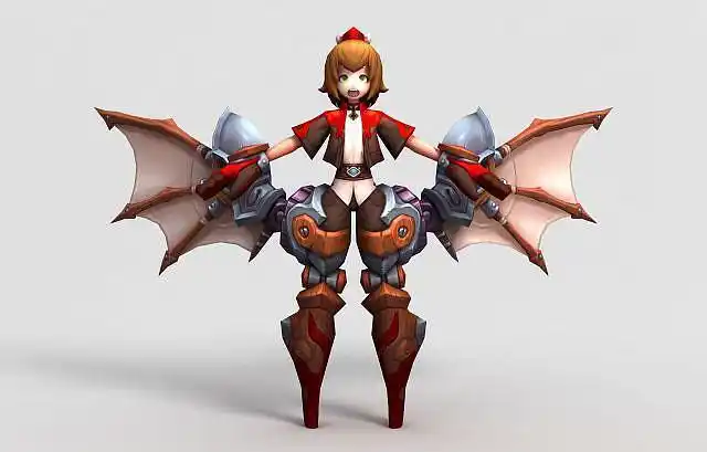 王者荣耀男游戏人物角色3d模型