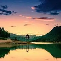 唯美海边风景qq头像黄昏下的海边风景图片