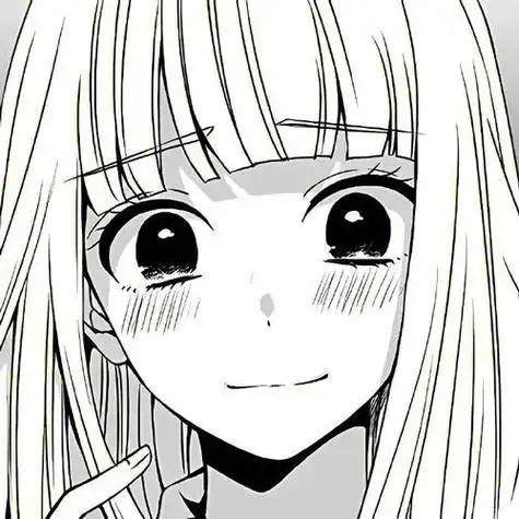 黑白女生动漫头像